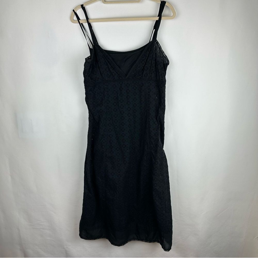 DKNY Y2K eyelet cotton spaghetti strap dress size 8